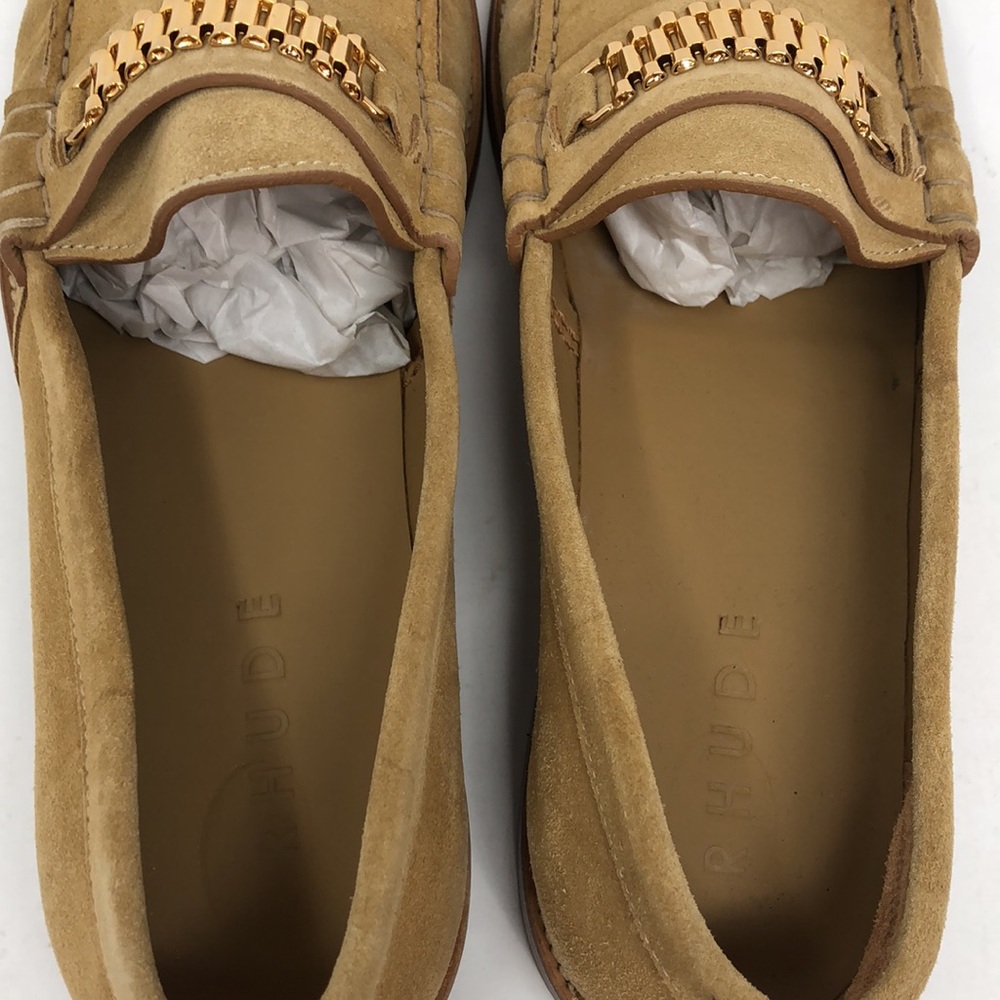 Rhude Tan Suede Penny Loafers With Dustbag - Size 11 - Picture 5 of 16